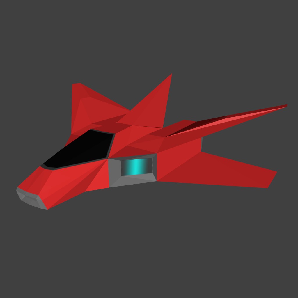 Low Poly Space Ship preview image 1